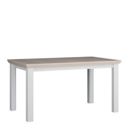 Furniture To Go Pontypool Rectangular Dining Table 150X90Cm In White And Riva Oak - thumbnail 2