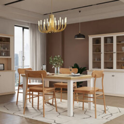 Furniture To Go Pontypool Rectangular Dining Table 150X90Cm In White And Riva Oak - thumbnail 7