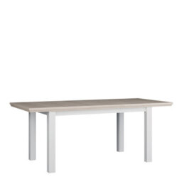 Furniture To Go Pontypool Rectangular Dining Table 150X90Cm In White And Riva Oak - thumbnail 5