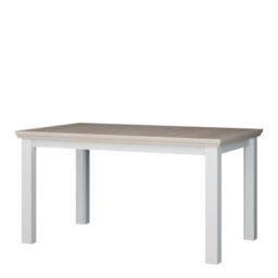 Furniture To Go Pontypool Rectangular Dining Table 150X90Cm In White And Riva Oak - thumbnail 4