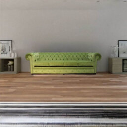 Chesterfield Handmade 4 Seater Sofa Pimlico Sage Green Fabric In Classic Style - thumbnail 2