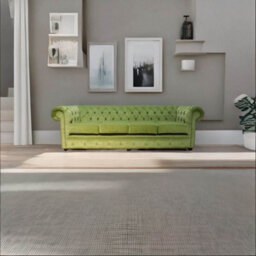 Chesterfield Handmade 4 Seater Sofa Pimlico Sage Green Fabric In Classic Style - thumbnail 3