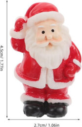 20Pcs Christmas Ornaments Mixed Patterns Micro Resin Figurines For Festive Scene Decoration Adorable Miniature Christmas Craft - thumbnail 2