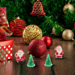 20Pcs Christmas Ornaments Mixed Patterns Micro Resin Figurines For Festive Scene Decoration Adorable Miniature Christmas Craft - thumbnail 5