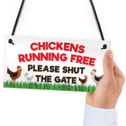 Red Ocean Chicken Gate Warning Sign - thumbnail 6
