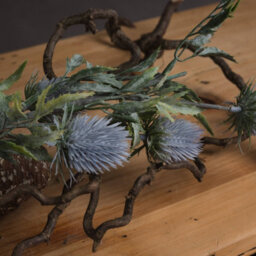 Hill Interiors Artificial Eryngium Thistle Soft Blue (One Size) - thumbnail 4