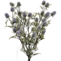 Hill Interiors Artificial Eryngium Thistle Soft Blue (One Size) - thumbnail 3