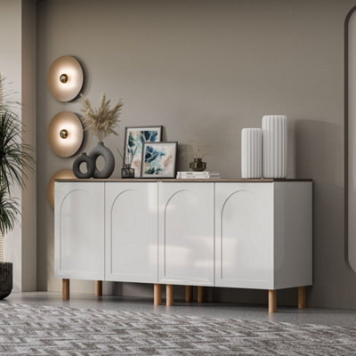 Decorotika Bohem 180 Cm Side Board White Walnut - image 1