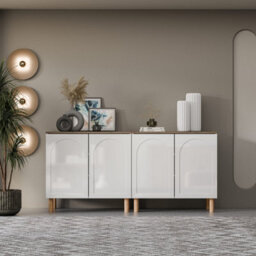 Decorotika Bohem 180 Cm Side Board White Walnut - thumbnail 3