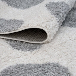 The Rugs Moodi Shaggy Grey Tarn Rug Runner Abstract Thick High Pile For Living Rooms, Bedrooms, Hallways, Kitchens - thumbnail 4