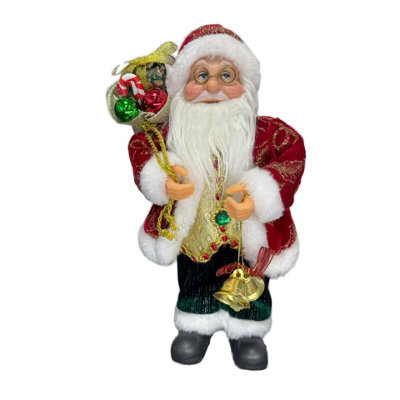 Santa Claus Figurine Standing Christmas Ornament Decoration - image 1