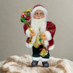 Santa Claus Figurine Standing Christmas Ornament Decoration - thumbnail 2