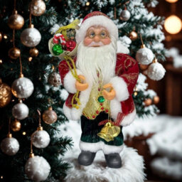 Santa Claus Figurine Standing Christmas Ornament Decoration - thumbnail 3