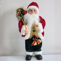 Santa Claus Figurine Standing Christmas Ornament Decoration - thumbnail 8