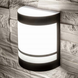 CGC Lighting Cgc Kala Black Stainless Steel Curved Outdoor Garden Wall Light - thumbnail 3
