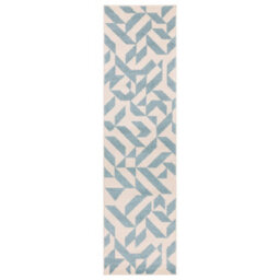Blue Abstract Funky Modern Easy To Clean Geometric Rug For Diningroom-120Cm X 170Cm - thumbnail 5