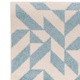 Blue Abstract Funky Modern Easy To Clean Geometric Rug For Diningroom-120Cm X 170Cm - thumbnail 3
