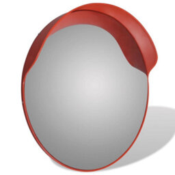 Vidaxl Convex Traffic Mirror Pc Plastic Orange 60 Cm - thumbnail 3