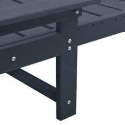 Berkfield Garden Lounge Furniture 3 Pcs Navy 38 X 38 X 46Cm Polyethylene - thumbnail 7