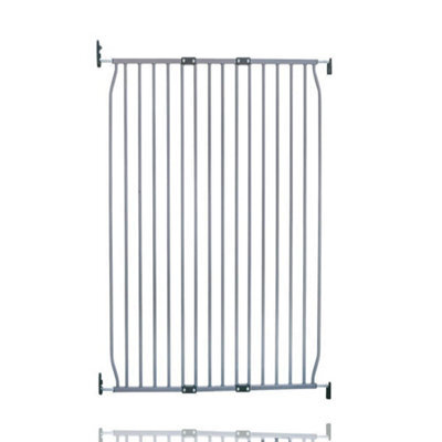 Safetots Extra Tall Screw Fit Metal Baby Gate, Grey, 90Cm - 100Cm - image 1