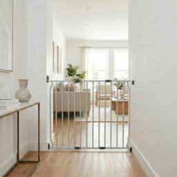 Safetots Extra Tall Screw Fit Metal Baby Gate, Grey, 90Cm - 100Cm - thumbnail 2