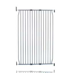 Safetots Extra Tall Screw Fit Metal Baby Gate, Grey, 90Cm - 100Cm - thumbnail 1