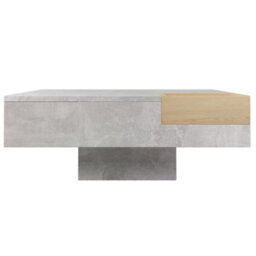 Matteo Modern Coffee Table With Removable Wooden Storage Box - Concrete Grey & Wood - thumbnail 9