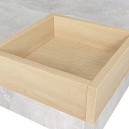 Matteo Modern Coffee Table With Removable Wooden Storage Box - Concrete Grey & Wood - thumbnail 6