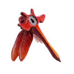 AB Tools Green & Red Wall Mount Butterflies Resin Shed Sculpture Statue House Garden - thumbnail 2