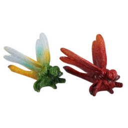 AB Tools Green & Red Wall Mount Butterflies Resin Shed Sculpture Statue House Garden - thumbnail 3