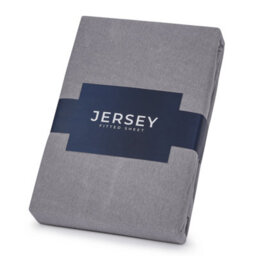 Ameha 100% Cotton Jersey Fitted Sheet Grey Soft Anti Allergy 30Cm Extra Deep Easy Care Double Bed Sheet 137 X 190Cm - thumbnail 5