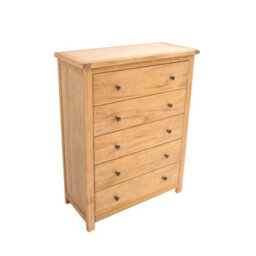Cabinet Bits Lugo 5 Drawer Chest Of Drawers Brass Knob - thumbnail 3