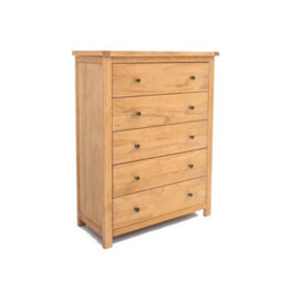 Cabinet Bits Lugo 5 Drawer Chest Of Drawers Brass Knob - thumbnail 2