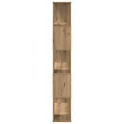 Berkfield Tv Stand Artisan Oak Chipboard 80 X 24 X 155 Cm Tv Stand - thumbnail 6