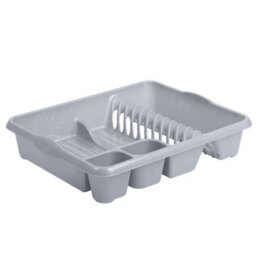 STAR SUPPLIES 2X Silver Large Home Kitchen Dish Cups/mug & Cutlery Drainer With Integral Handles - thumbnail 3