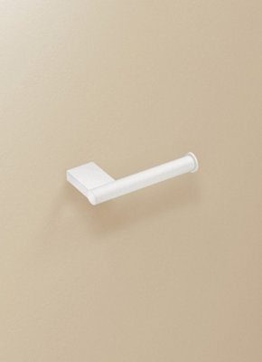 Cosmic Toilet Roll Holder, White Matt, Wall-Mounted, 8,5 Cm. Collection Bwc - image 1