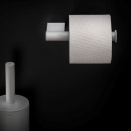 Cosmic Toilet Roll Holder, White Matt, Wall-Mounted, 8,5 Cm. Collection Bwc - thumbnail 4