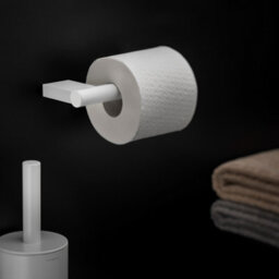 Cosmic Toilet Roll Holder, White Matt, Wall-Mounted, 8,5 Cm. Collection Bwc - thumbnail 2