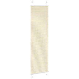 Berkfield Pleated Blind Cream 60X200 Cm Fabric Width 59.4 Cm Polyester - thumbnail 3