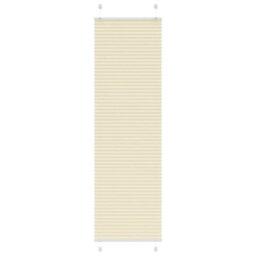 Berkfield Pleated Blind Cream 60X200 Cm Fabric Width 59.4 Cm Polyester