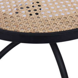 Nordlys Metal With Rattan Top Side Table Exotic Boho Living Room - thumbnail 7