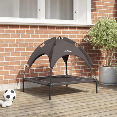 Walplus Brown Dog Bed M Steel Frame Raised Pet Bed Indoor Outdoor - image 1