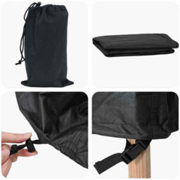 Walplus Outdoor Furniture Cover Black 143 X 225 X 90 Cm 600D - thumbnail 8