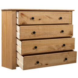 Vidaxl Side Cabinet 80X40X73 Cm Pine Panama Range - thumbnail 3