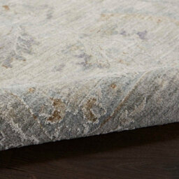 Light Grey Bordered Floral ,traditional Persian Rug For Bedroom & Living Room-160Cm X 234Cm - thumbnail 6