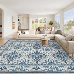 Moonlight Bedding Living Room Rugs Washable Area Rugs Non-Slip Low Pile Printed Rugs (Luna, 200X290Cm) - thumbnail 1
