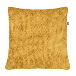 rucomfy Beanbags Rucomfy Waffle 50X50Cm Cushion - Mustard Soft Decorative Throw Pillow For Sofa & Bed