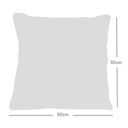 rucomfy Beanbags Rucomfy Waffle 50X50Cm Cushion - Mustard Soft Decorative Throw Pillow For Sofa & Bed - thumbnail 3