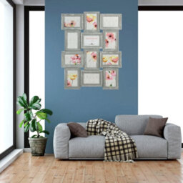 Trendi Large Multi Aperture Photo Frame For 12 6 X 4 Photos  Grey Photo - thumbnail 4