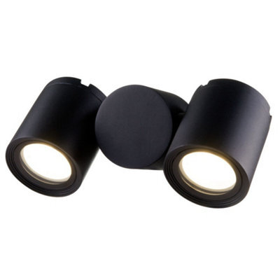 Luminosa Lighting Luminosa Wall Street Wall Lamp Black, 2 Light Ip54, Gu10 - image 1